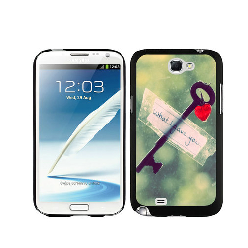 Valentine Key Samsung Galaxy Note 2 Cases DNY - Click Image to Close